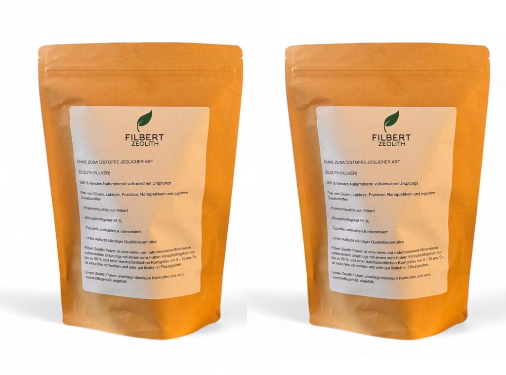 Filbert Zeolithpulver 5000g Zeolith Pulver 100% Naturprodukt hoher Klinoptilolit, Naturrein in – Extra fein gemahlen, Reines & naturbelassenes Vu...