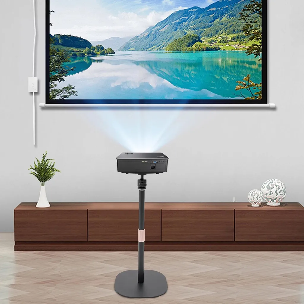 Trépied pour vidéoprojecteur réglable en acier allié noir - Modèle TX-50
