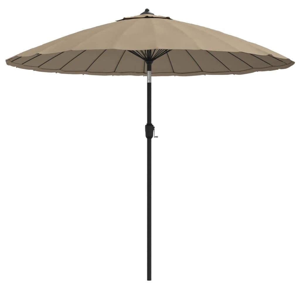 vidaXL Sonnenschirm mit Aluminium-Mast 250 cm Taupe Produktbild 