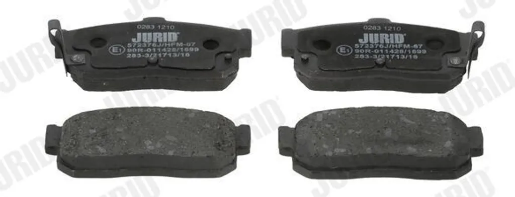Plaquettes de frein arrière pour entretien NISSAN ALMERA I (N15) JURID