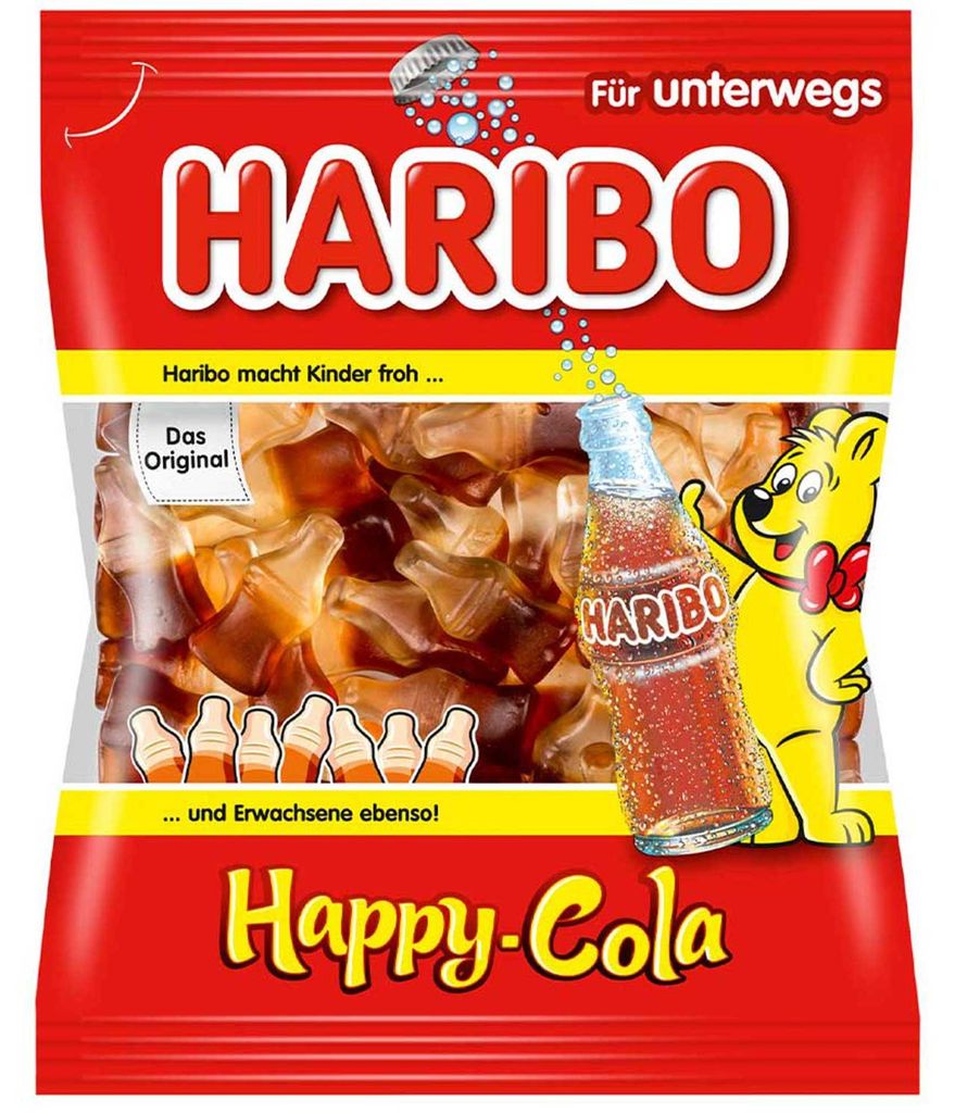 Haribo Happy-Cola 100g Fruchtgummi Produktbild 