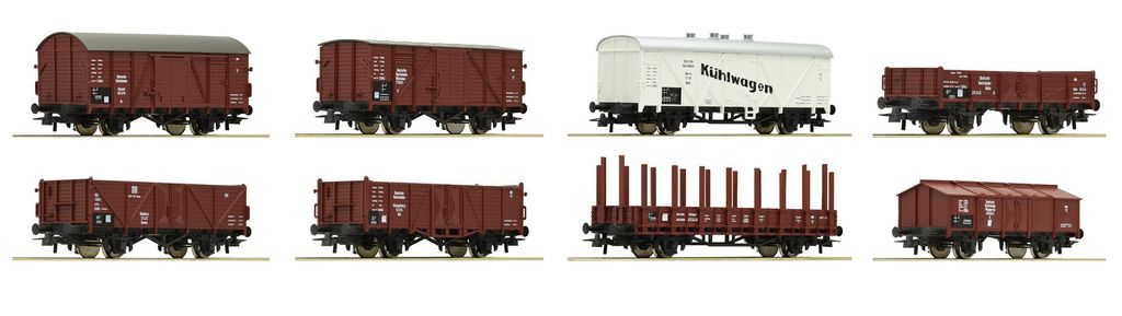 Roco - Coffret de 8 wagons de marchandises, DRG ; 44003 Image du produit 