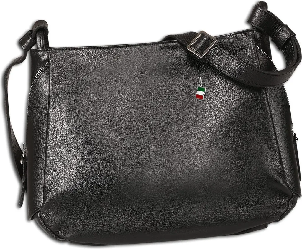 Florence Borsa a Tracolla Donna Pelle Nera OTF182S1 - Made in Italy