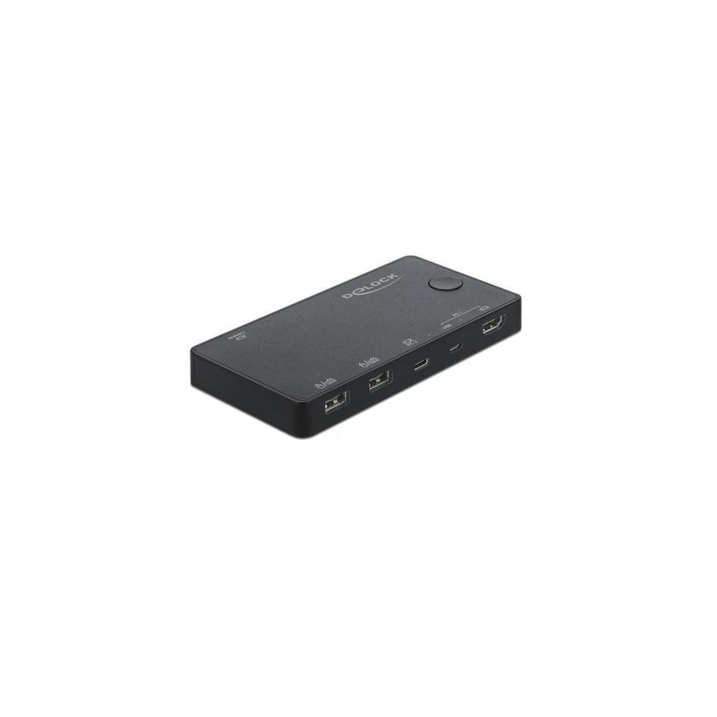 DeLOCK 11477 Tastatur/Video/Maus (KVM)-Switch Schwarz Immagine del prodotto 
