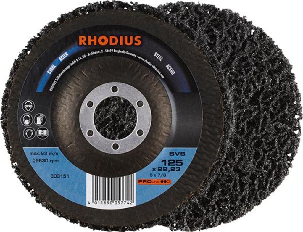 RHODIUS Schleifscheibe 125x22,23 mm