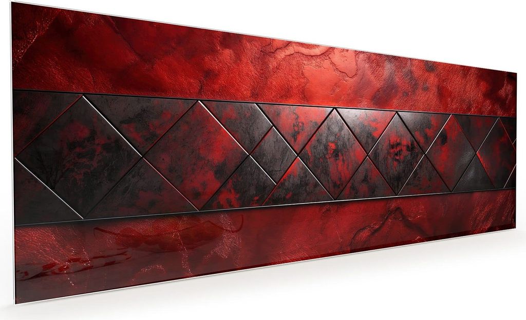 Küchenrückwand Spritzschutz Glas mit Motiv Dunkle Muster Wand 40 x 40 cm