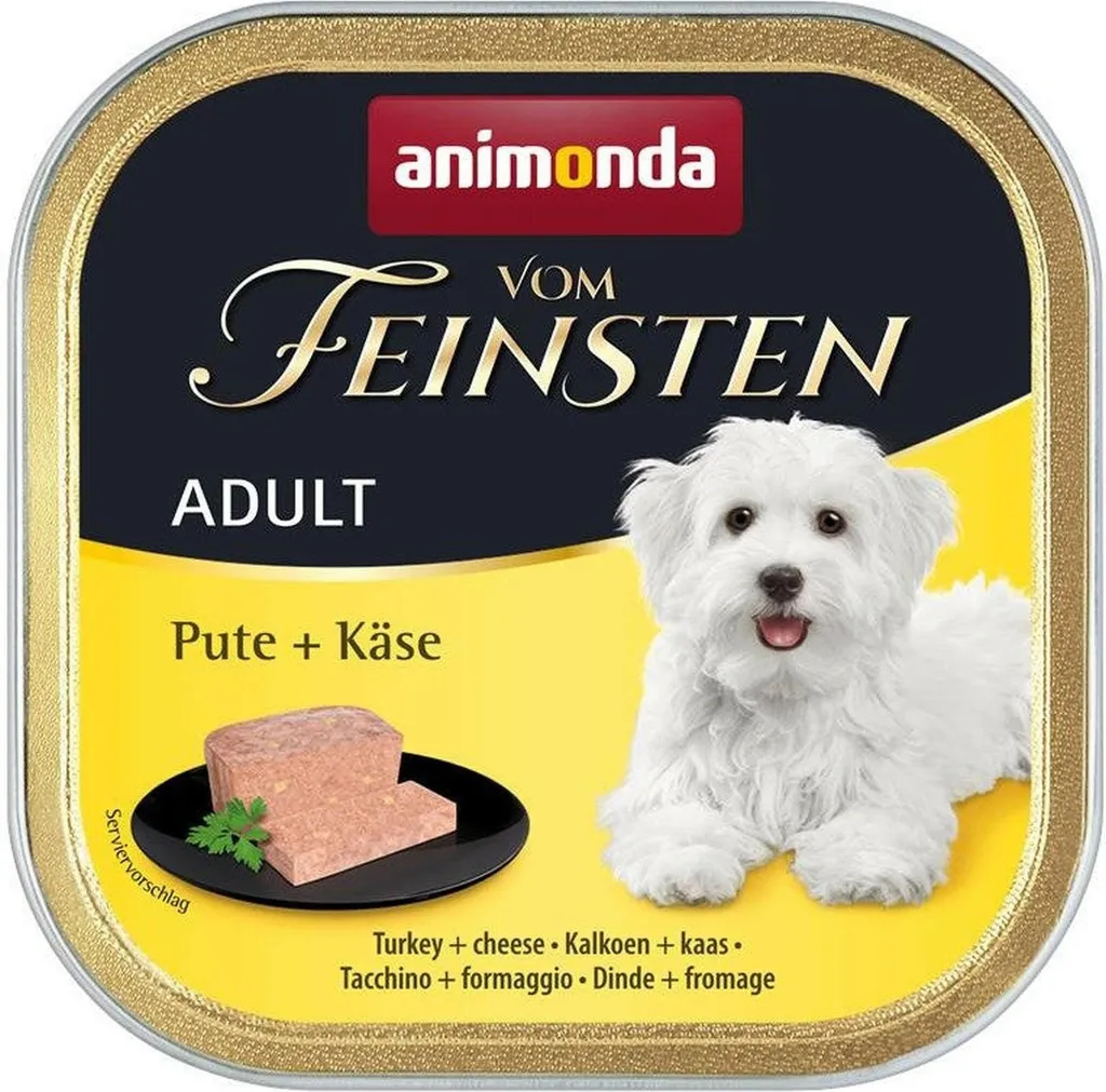Pâtée pour Chat Adulte Dinde & Fromage Animonda - Lot de 22 Barquettes