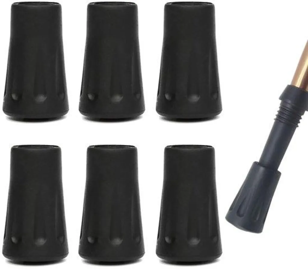 Embouts de Protection Bâtons de Marche en Ville - Lot de 6 Pièces