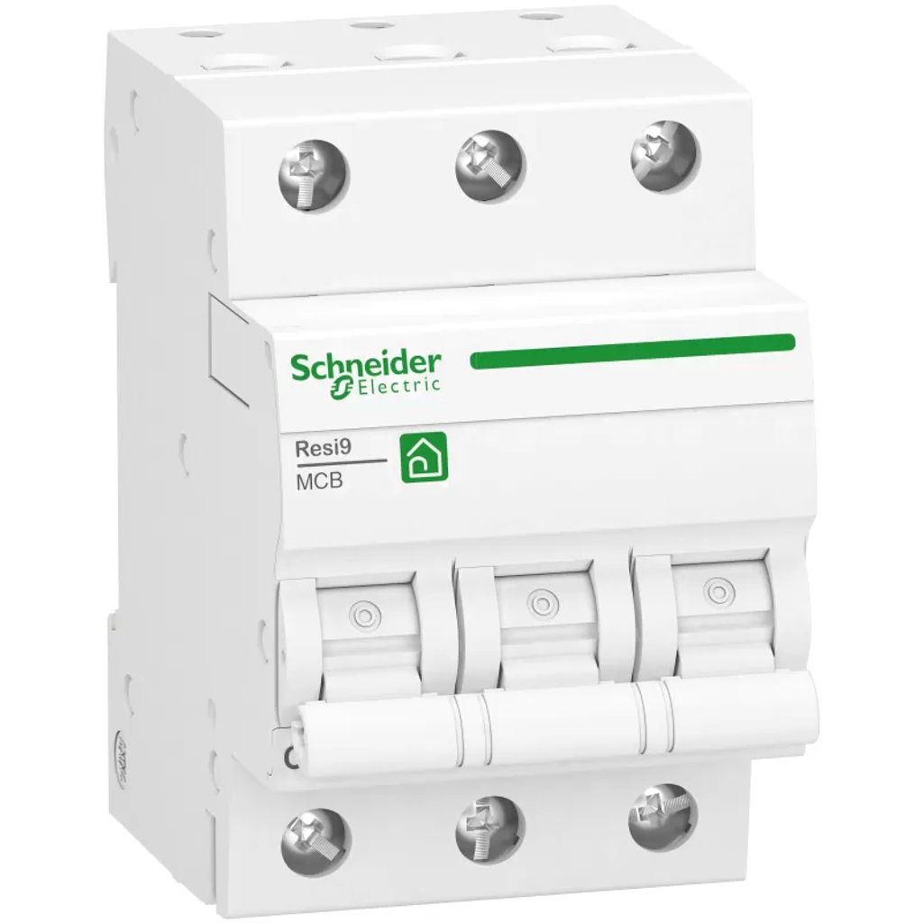 Schneider Electric Miniatur-Leitungsschutzschalter, Resi9 CX, 3 Pole, 40A, C, 10kA (R9F28340)