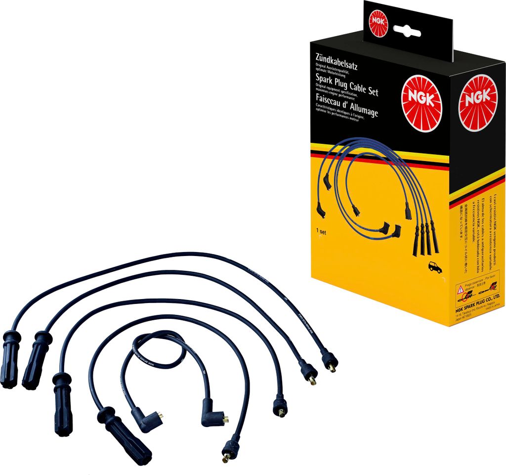 Zündleitungssatz 5 Kabel schwarz NGK Aftermarket-Expertise für VOLVO 240