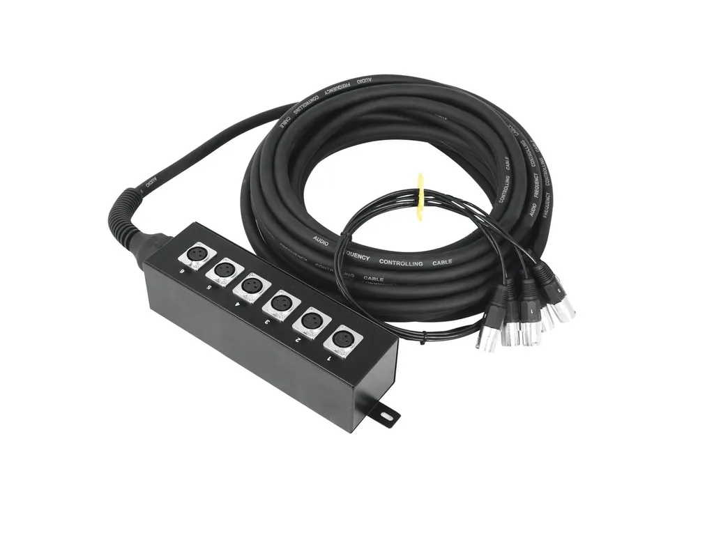 Stage Box OMNITRONIC 30304618 - Multicore Audio 6 Canali 20m XLR