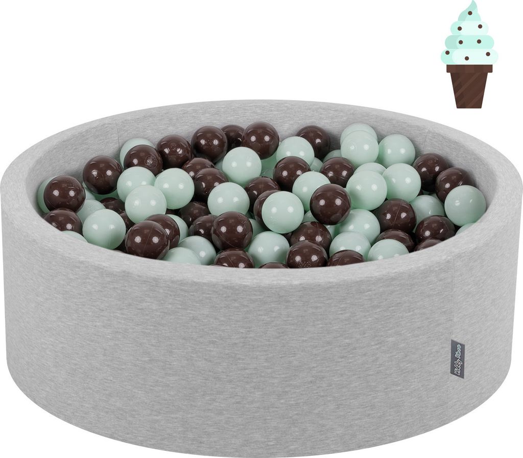 KiddyMoon Ball Pool s farebnými loptičkami 90X30cm/200 Obrázok produktu 