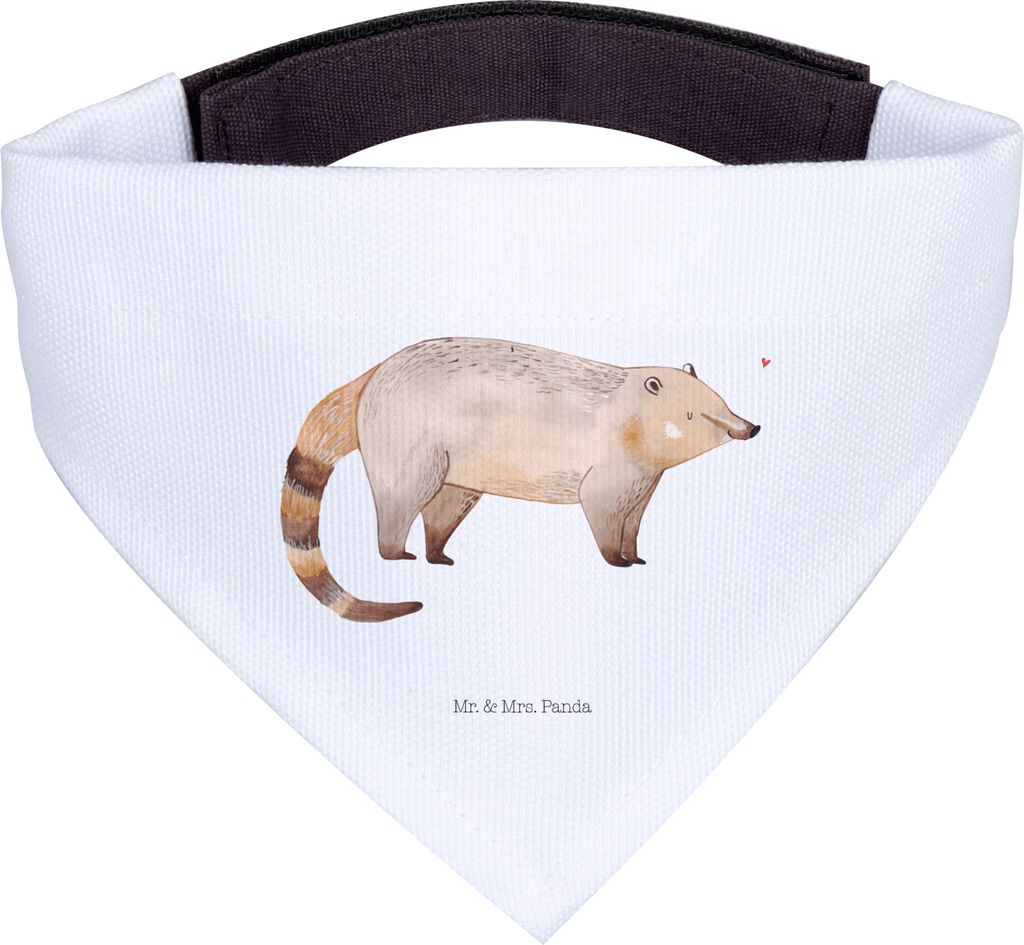 Mr. & Mrs. Panda Halstuch Hund Nasenbaer - Weiß - Geschenk, Hunde, Dreieckstuch, Nasenbären, Lustige Sprüche, Für, Bandana, Rüsselbär, Hals T...