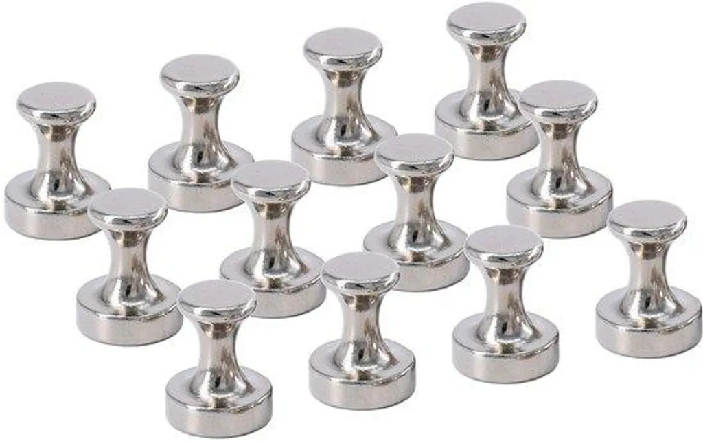 Punaises magnétiques métal puissantes pour fixer sans percer lot de 12