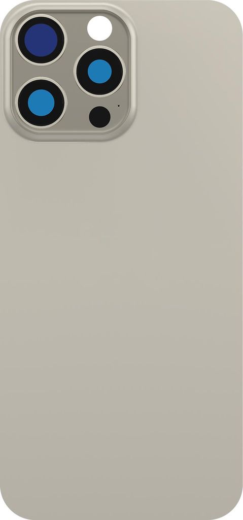 Avizar, Akkudeckel Ersatz iPhone 16 Pro Max mit integriertem Kleber, Hellgrau