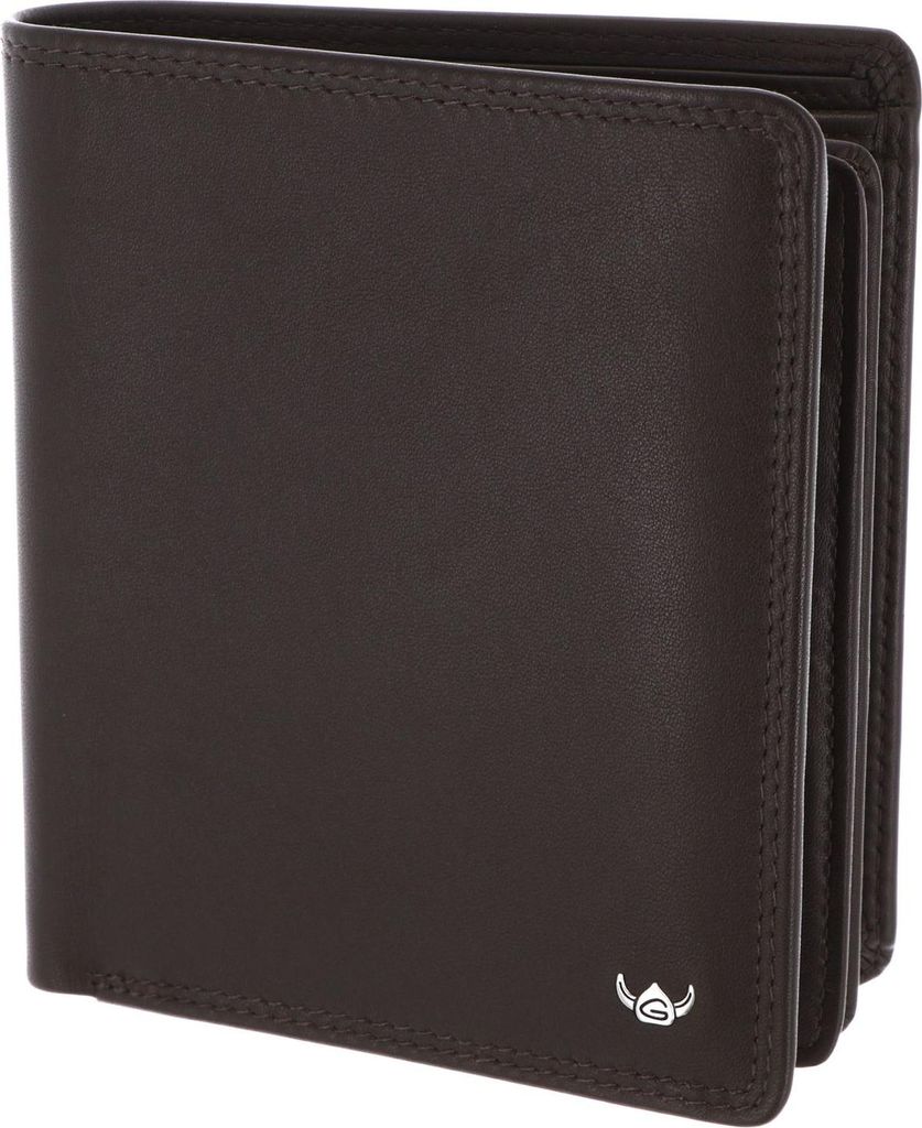 Golden Head Leder Geldbörse Polo RFID Protect Kombischeintasche 1231 Dunkelbraun