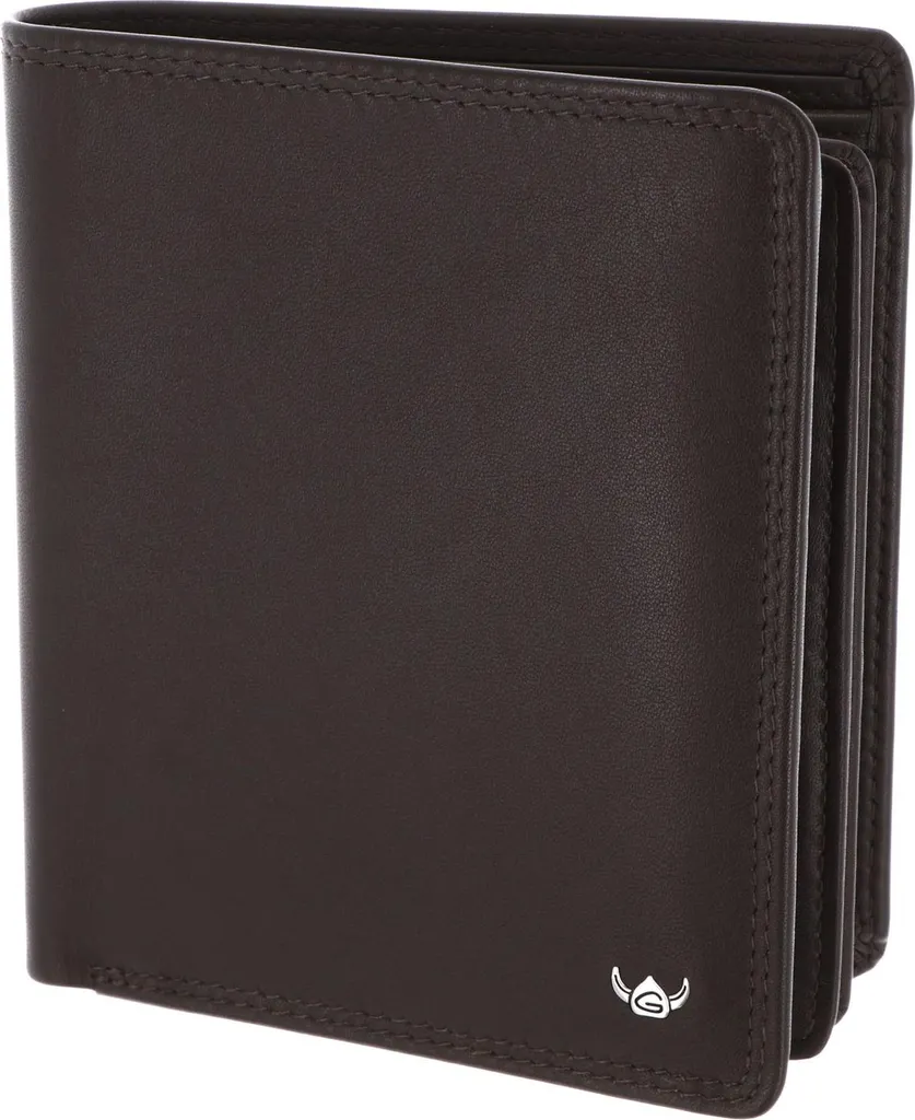 Golden Head Pelle portafoglio Polo RFID Protect Kombischeintasche 1231 Dunkelbraun marrone scuro