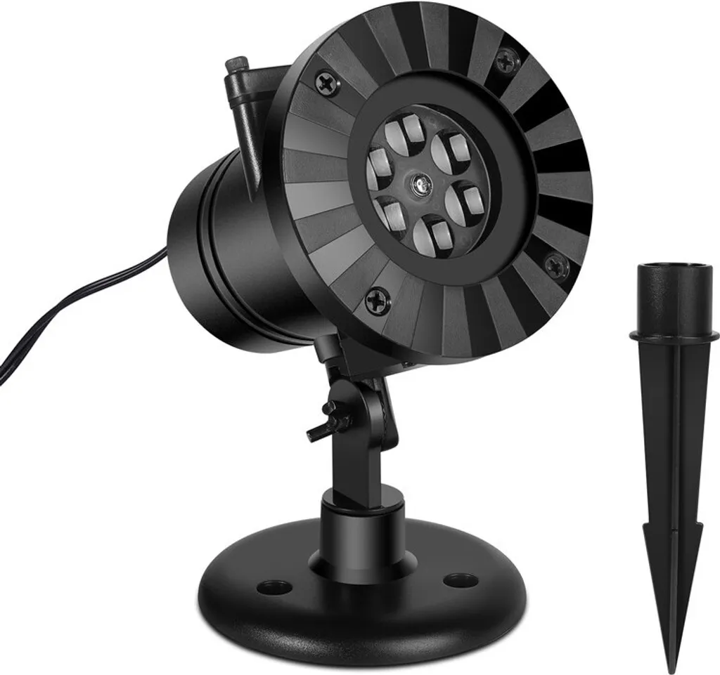 Projecteur de Flocons Animés et Motifs pour Décoration Jardin Extérieur