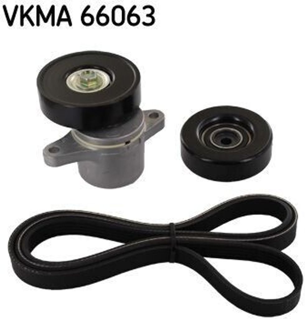 SKF VKMA 66063 Keilrippenriemensatz für SUZUKI Grand Vitara II SUV (JT, TE, TD)