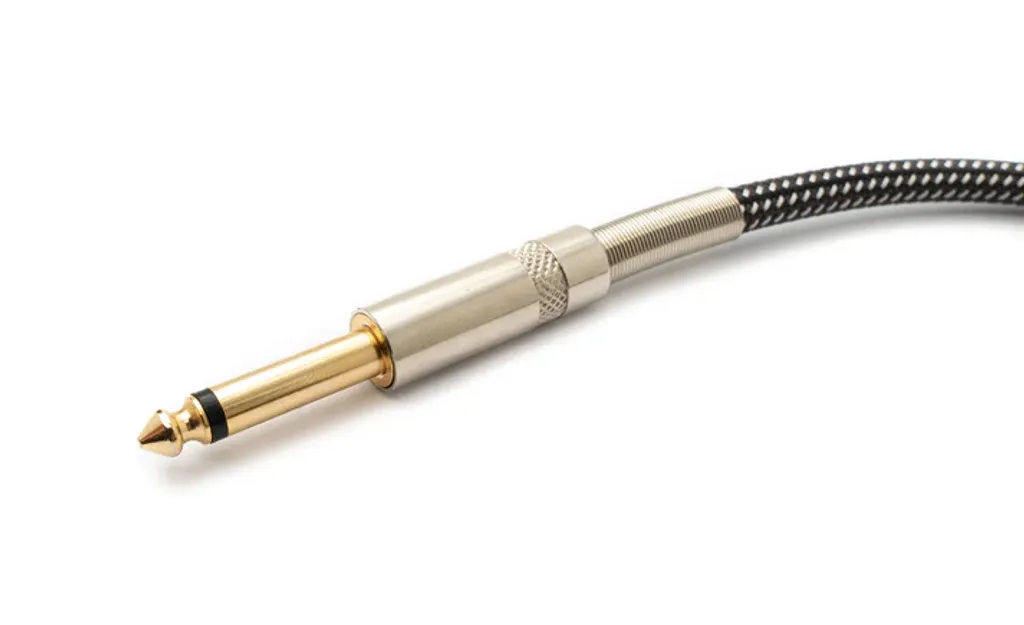 Cavo Audio Jack 6,35 mm SYSTEM-S 30cm - Adattatore Nylon Antigroviglio