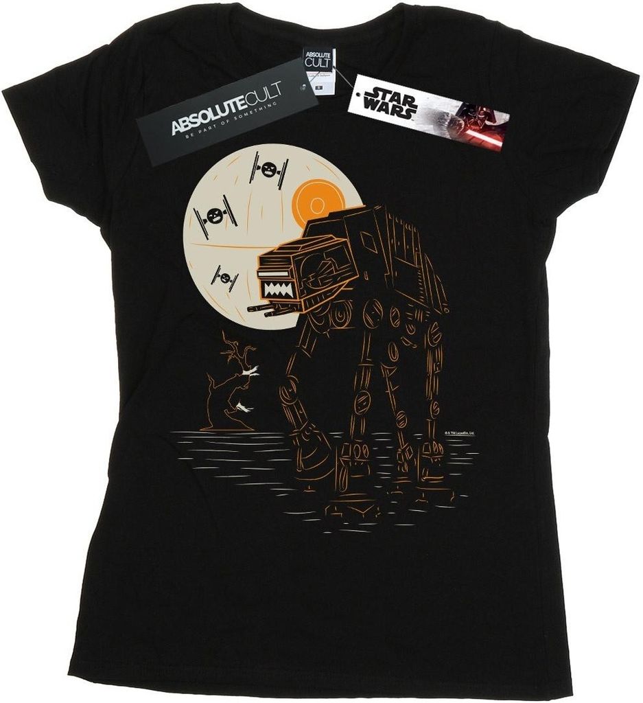 Star Wars - "AT-AT" T-Shirt für Damen BI42165 (L) (Schwarz)