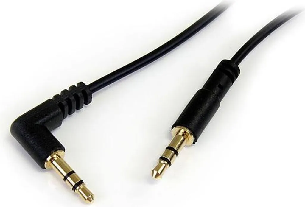 Cavo Audio Slim StarTech MU6MMSRA 3.5mm M/M Nero 1.8m per Auto e PC