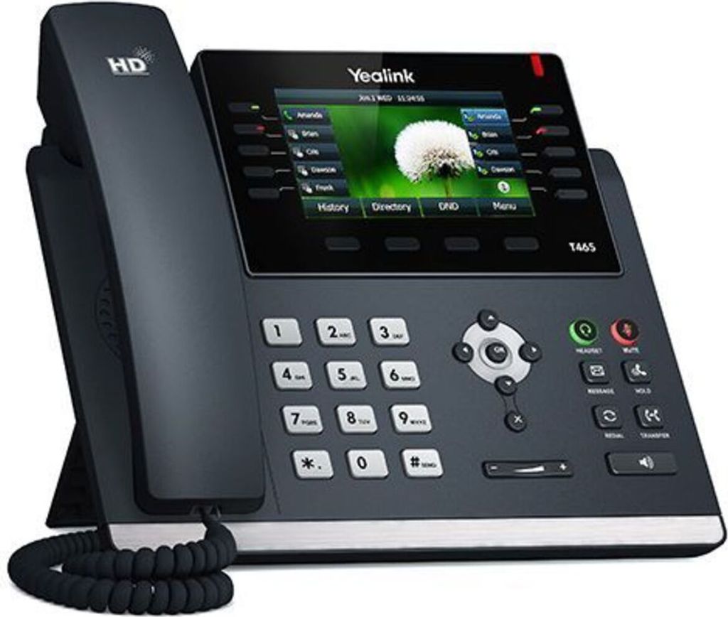 Yealink SIP-T46S - IP-Telefon - Schwarz - Kabelgebundenes Produktbild 