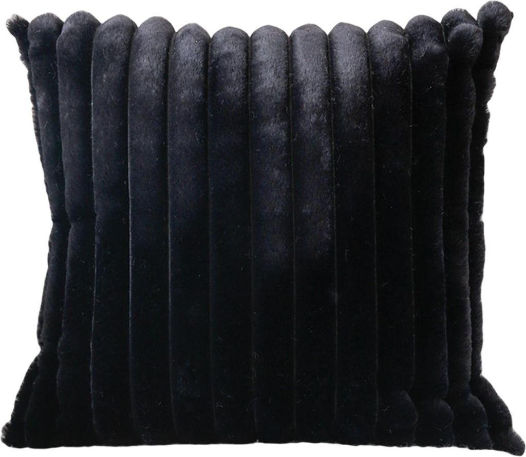 Kissenbezug, Streifen-Design, guter Komfort, weiche Haptik, Antifouling, dekorativer Kunstkaninchenfell-Plüsch-Überwurfkissenbezug, Heimbedarf