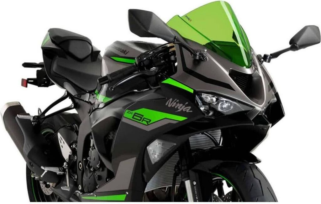 PUIG 21831V Z-Racing Scheibe passend fuer KAWASAKI ZX-6R NINJA Grün