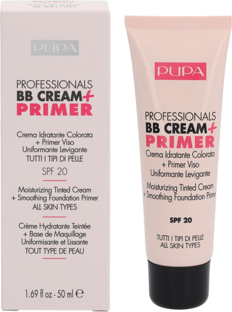 Pupa Pupa Professionals BB Cream + Primer SPF20 #002 Sand - All Skin Types 50 ml
