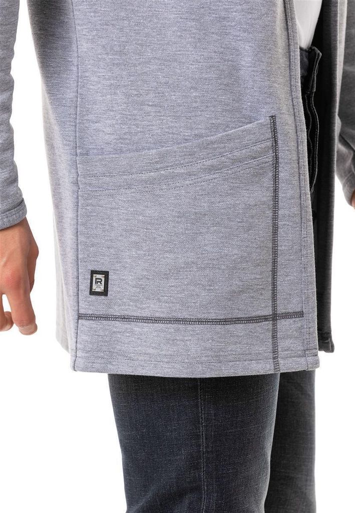 Red Bridge Herren Cardigan Long Cut mit Kapuze