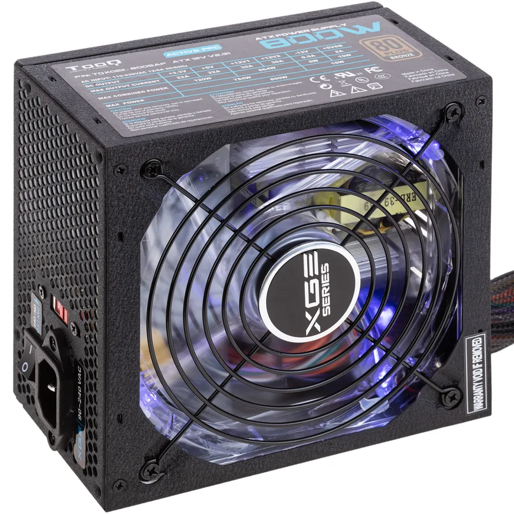 Alimentation 800W Haute Performance APFC V2.31 pour PC Fixe Gaming - 11