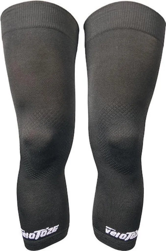 Genouillères de Vélo Légères veloToze en Graphène - Coloris Noir Mat