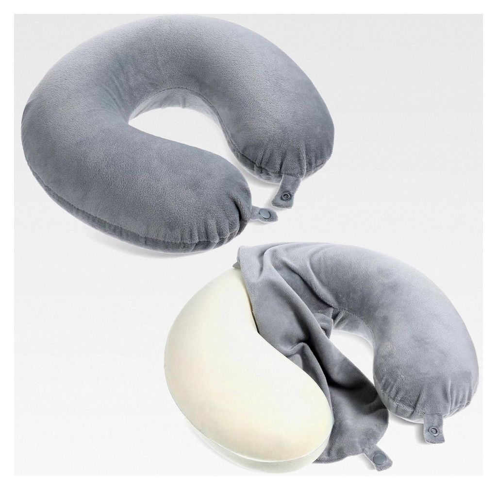 2 Stück U-förmige Nackenrollenbezüge für Reisekissen
