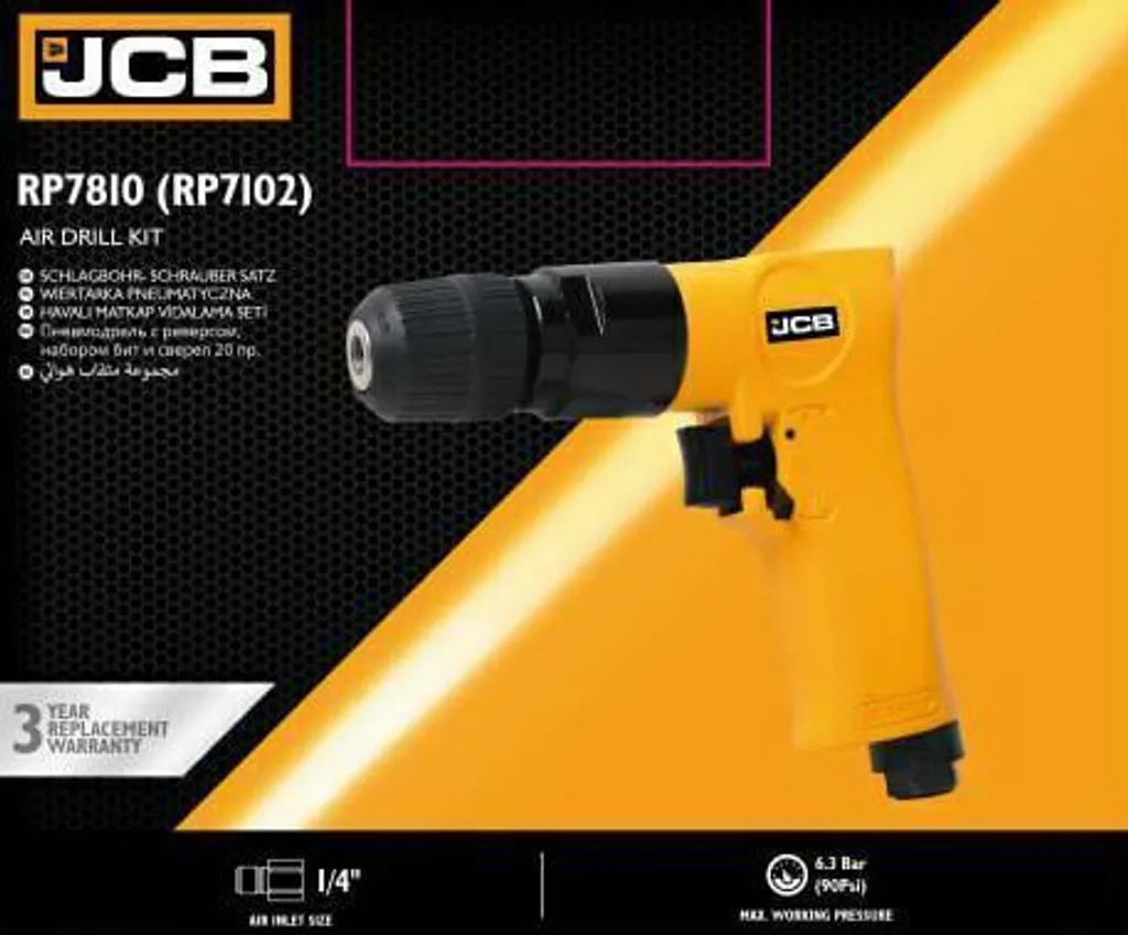 JCB-RP7810 Trapano Pneumatico 10mm 1800 RPM - Offerta Professionale