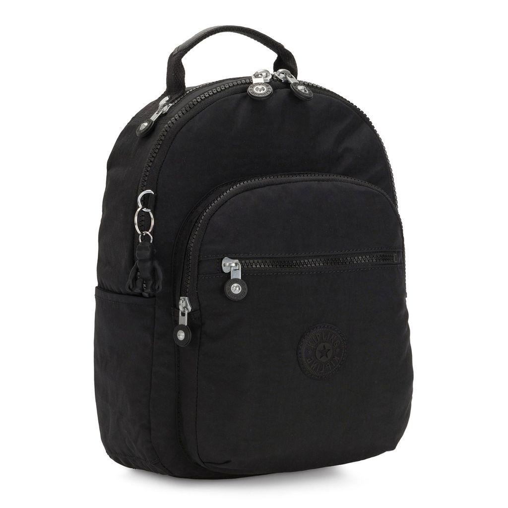 Rucksack Tasche Kipling Rucksack Gebraucht Kipling Rucksack Schwarz Schlangenmuster 35x30cm Damen Backpack Nylon
