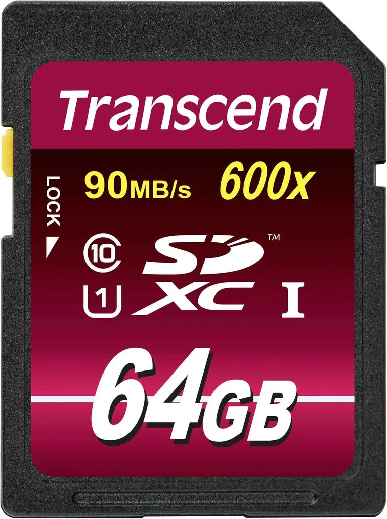 Scheda SD 64GB Transcend Ultimate 600x UHS-I - Performance Full HD