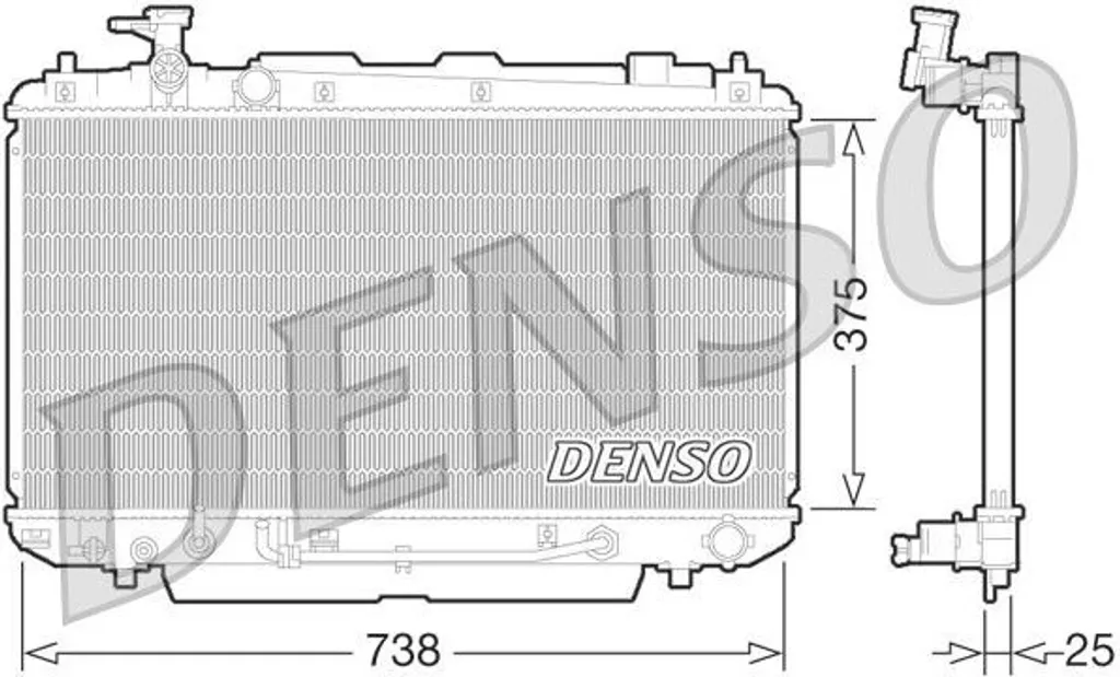 Radiateur moteur pour Toyota RAV 4 II - Remplacez votre OE 1640028190