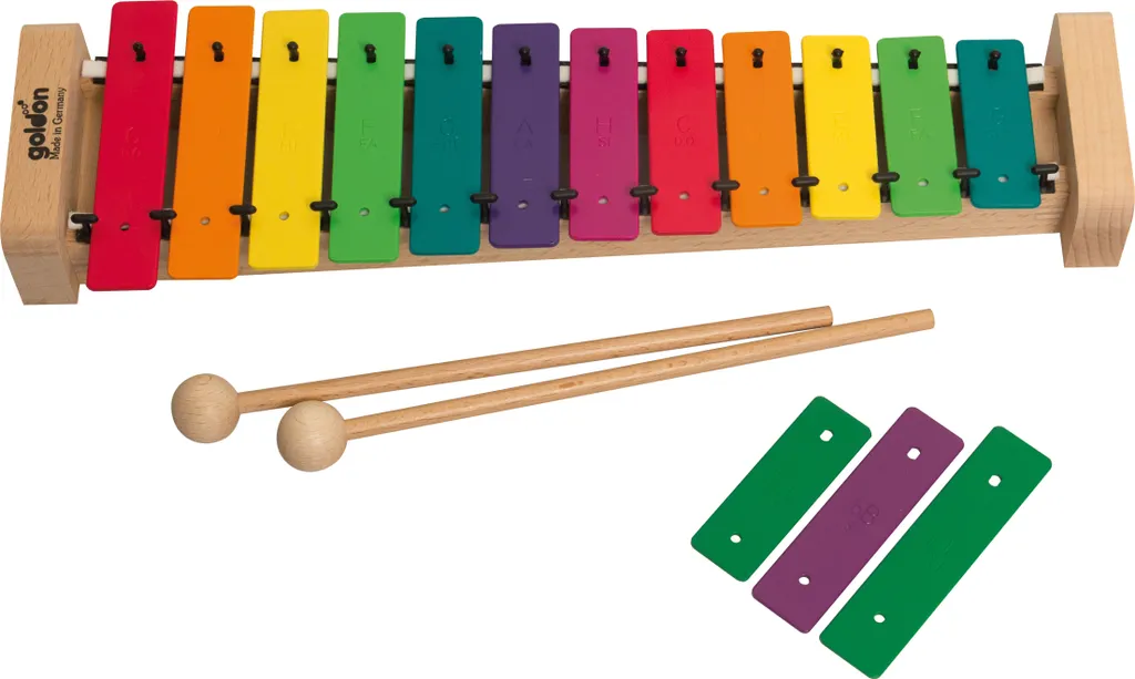 Métallophone soprano en couleur Goldon avec lames en acier