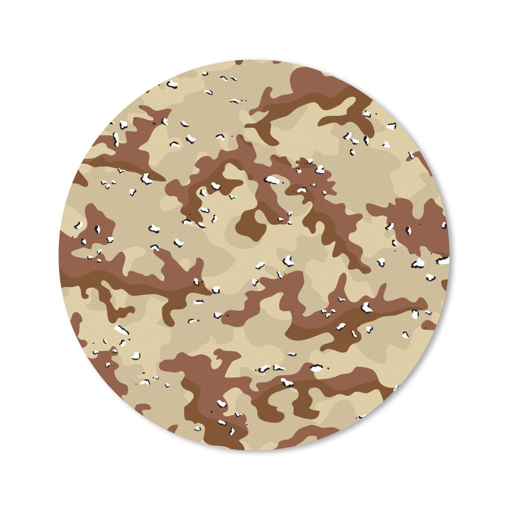 MuchoWow Mauspad Mousepad Camouflage - Wüste - Muster 40x40 cm - Mousepads - Maus Mat - Pad - Mausunterlage - Schreibtisch Accessoires