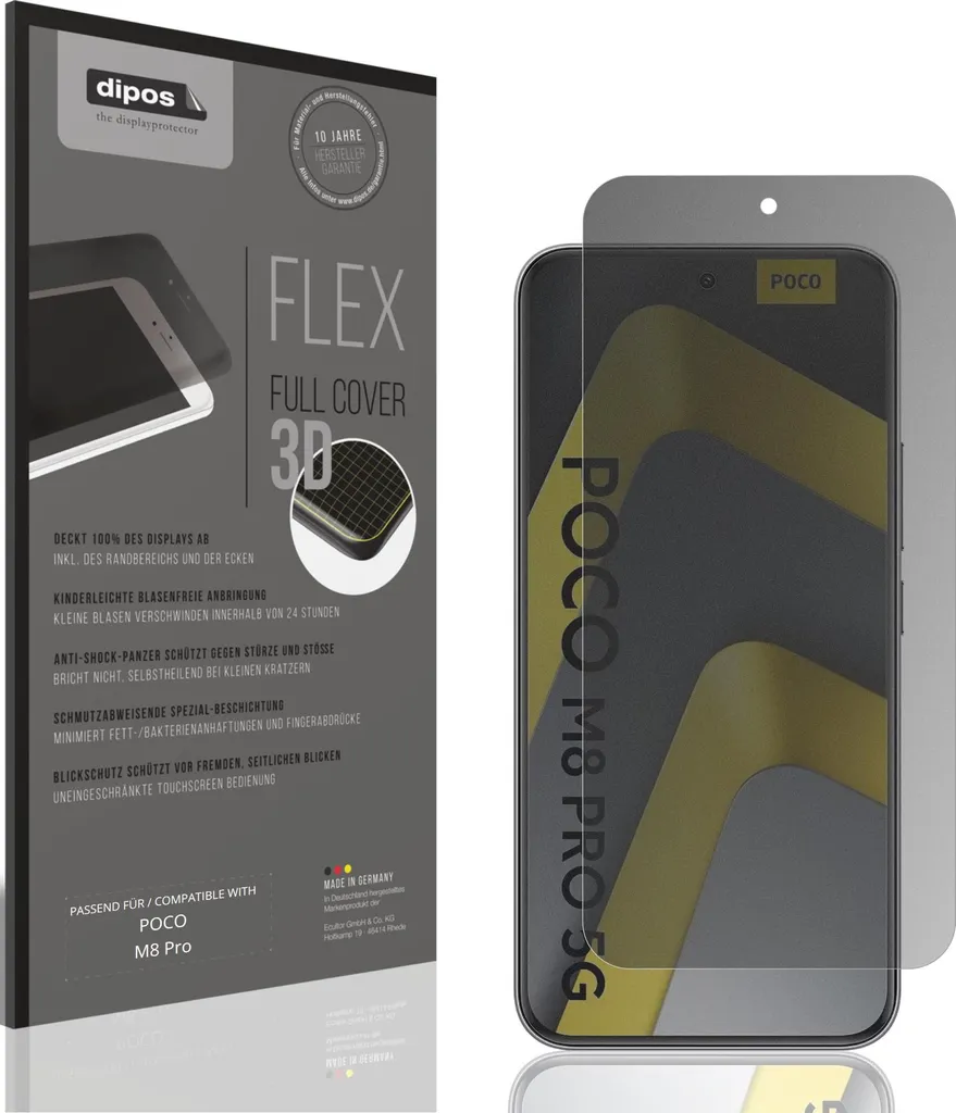 Vetro Temperato Privacy POCO M8 Pro - Protezione Schermo Anti-Peeping