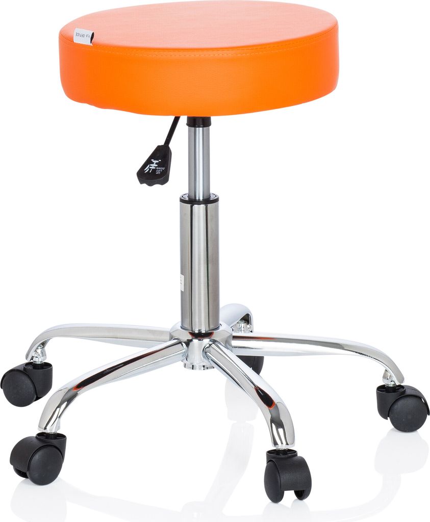 hjh OFFICE Drehhocker OPERATOR II Rollhocker Arbeitshocker, Produktbild 2