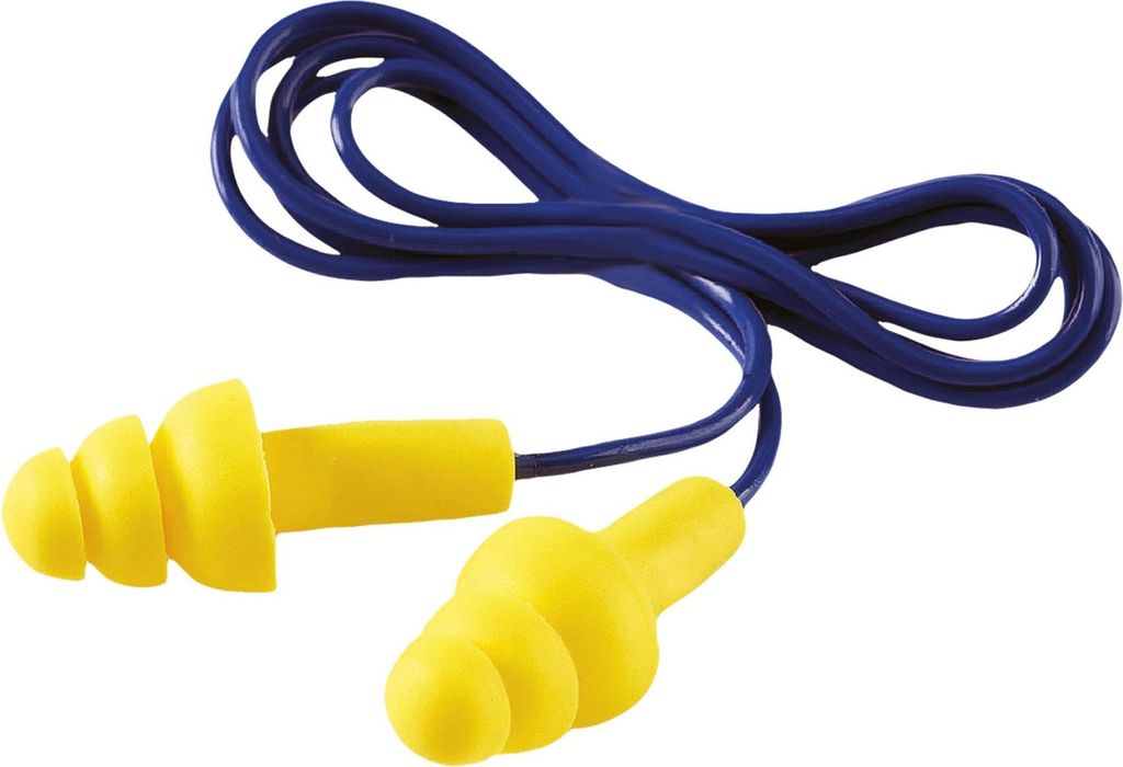 3M Gehörschutzstöpsel Ultrafit mit Band Kissenpackung EAR 50Paar / VE - UF01000