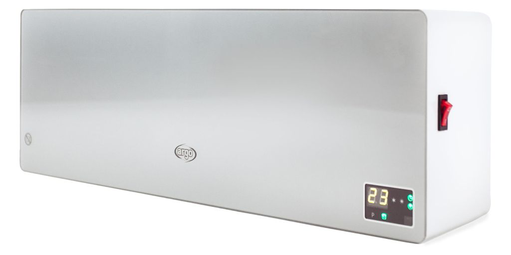 Argoclima Chic Elektro-Keramik-Heizung 2000W Weiß mit Ventilator und Fernbedienung