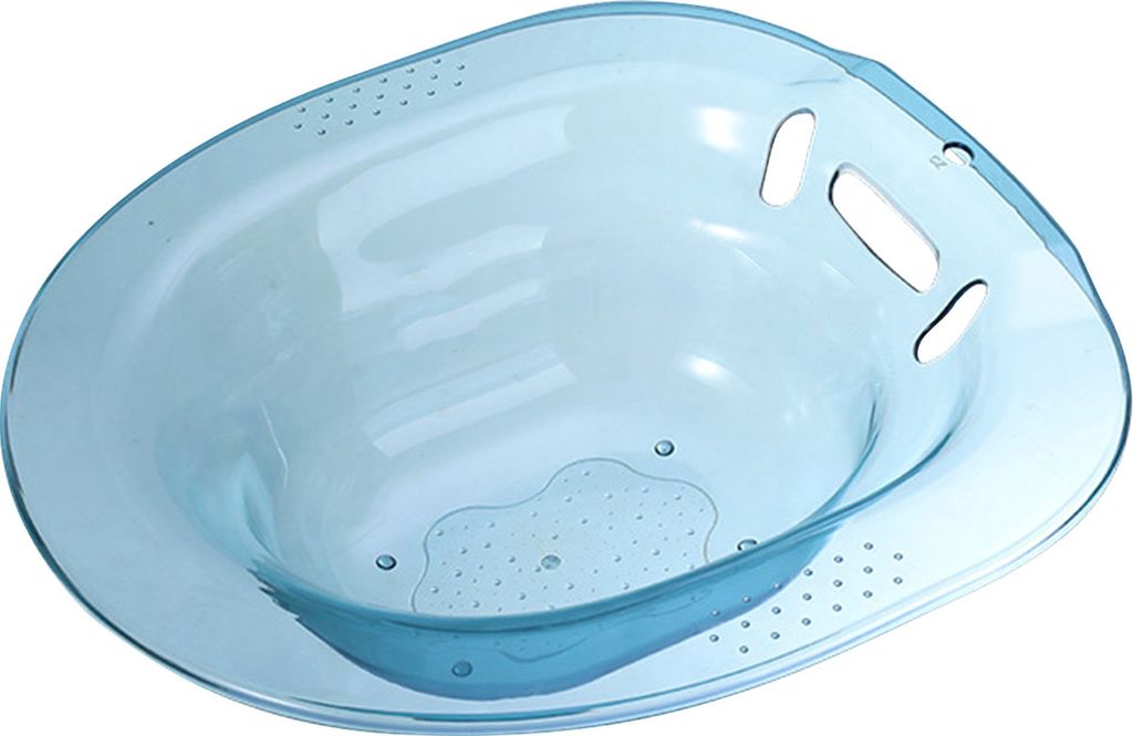 Sitzbadewanne für Hämorrhoiden, große Kapazität, breite Sitzfläche, Überlaufschutz, breiter Sitz, universelle Passform