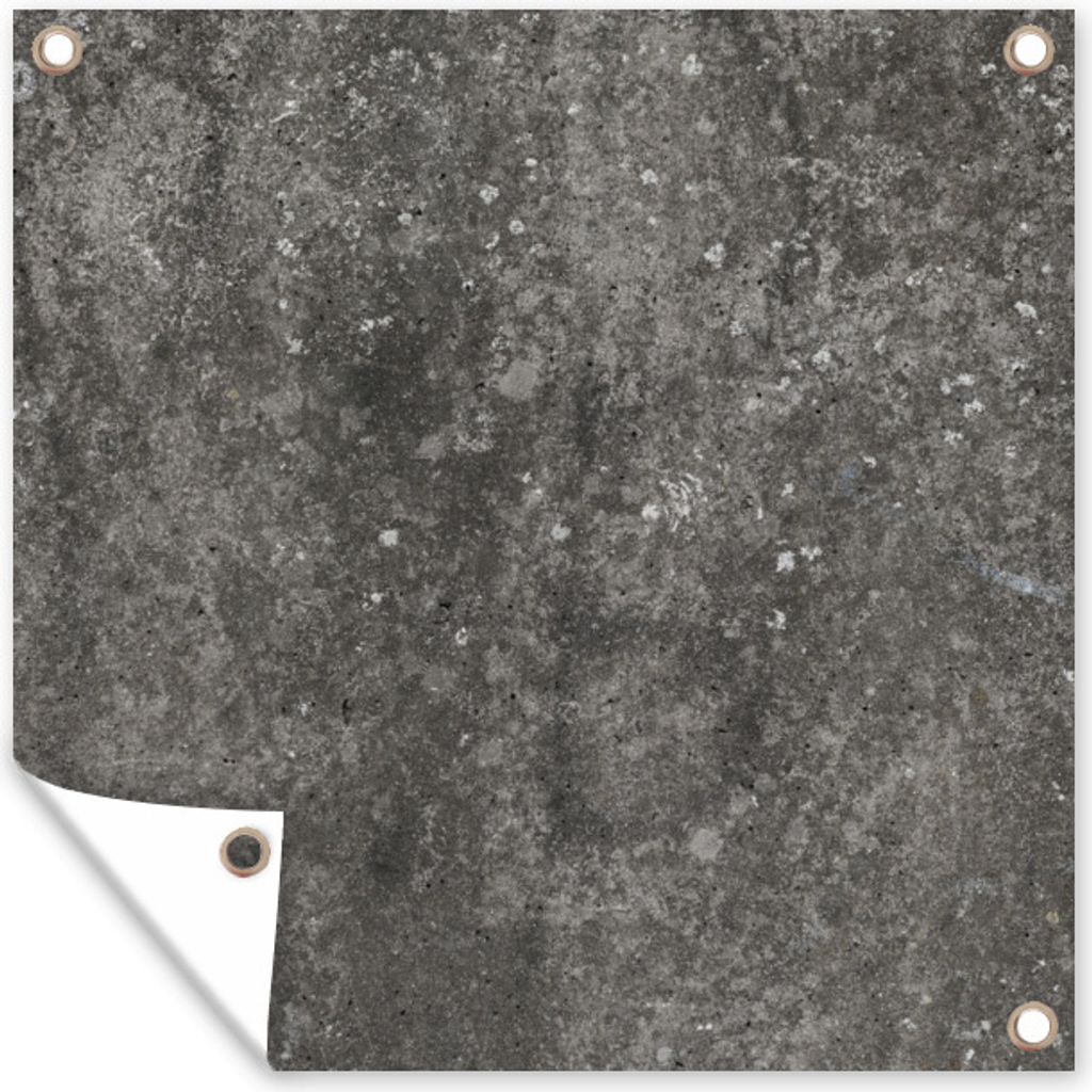 MuchoWow 50x50 cm Outdoor-Poster Gartendeko Sichtschutz Garten Poster für den Garten Beton - Wand - Verkehr