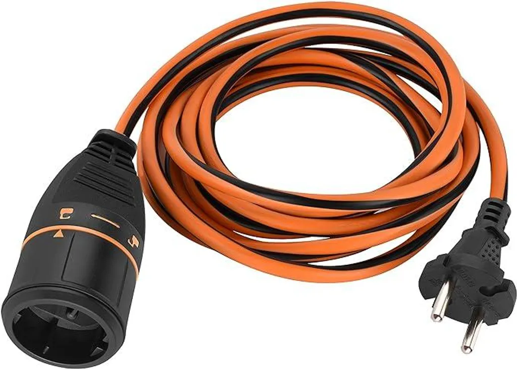 Rallonge électrique 5m 16A Electrallock avec fiche coudée à angle 90°
