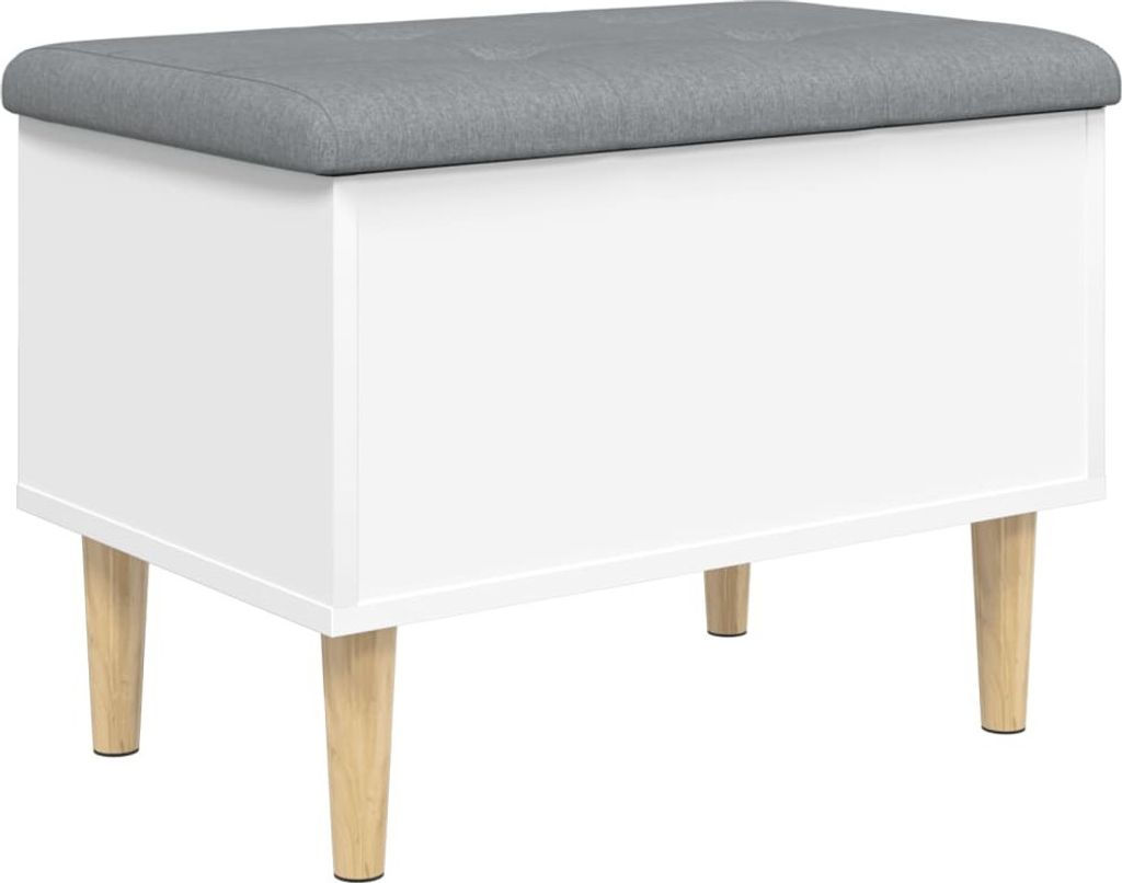 vidaXL Zitbank met opbergruimte, wit, 62x42x46 cm, Productafbeelding 