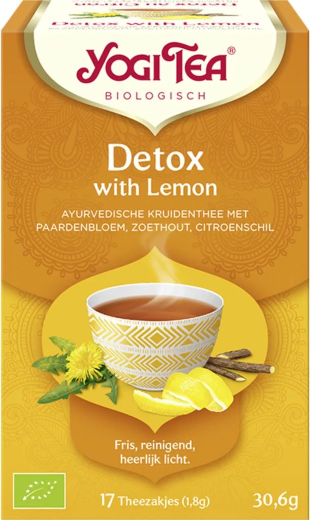 Yogi Tee Detox Zitrone  pakje Produktbild 