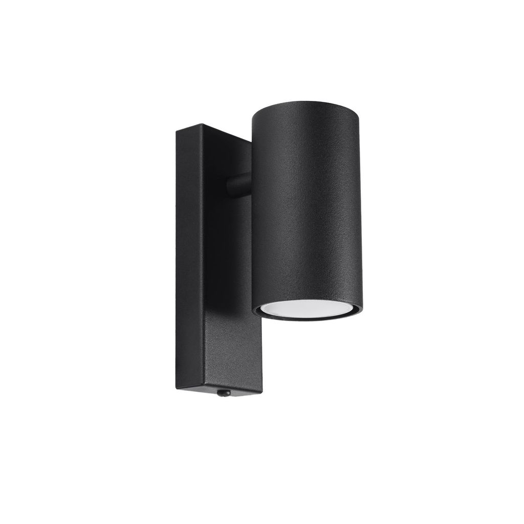 Lampada da parete UTTI nero 1xGU10 10W acciaio 15x10x6cm Immagine del prodotto 